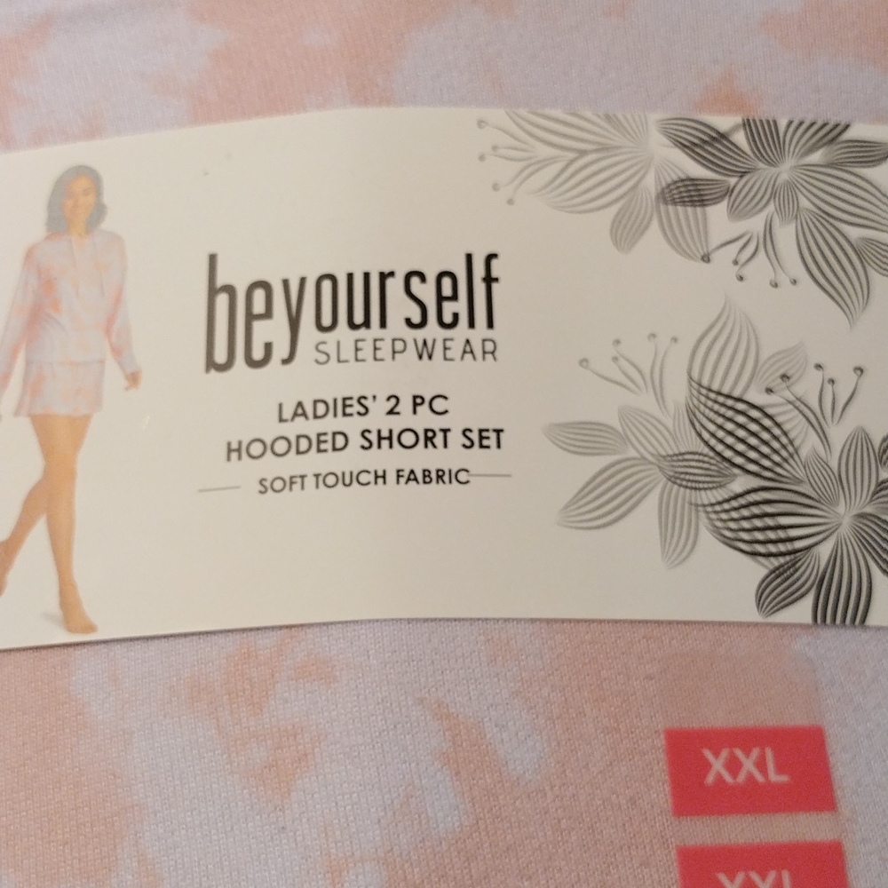 Ladies Hooded sleepwear short set